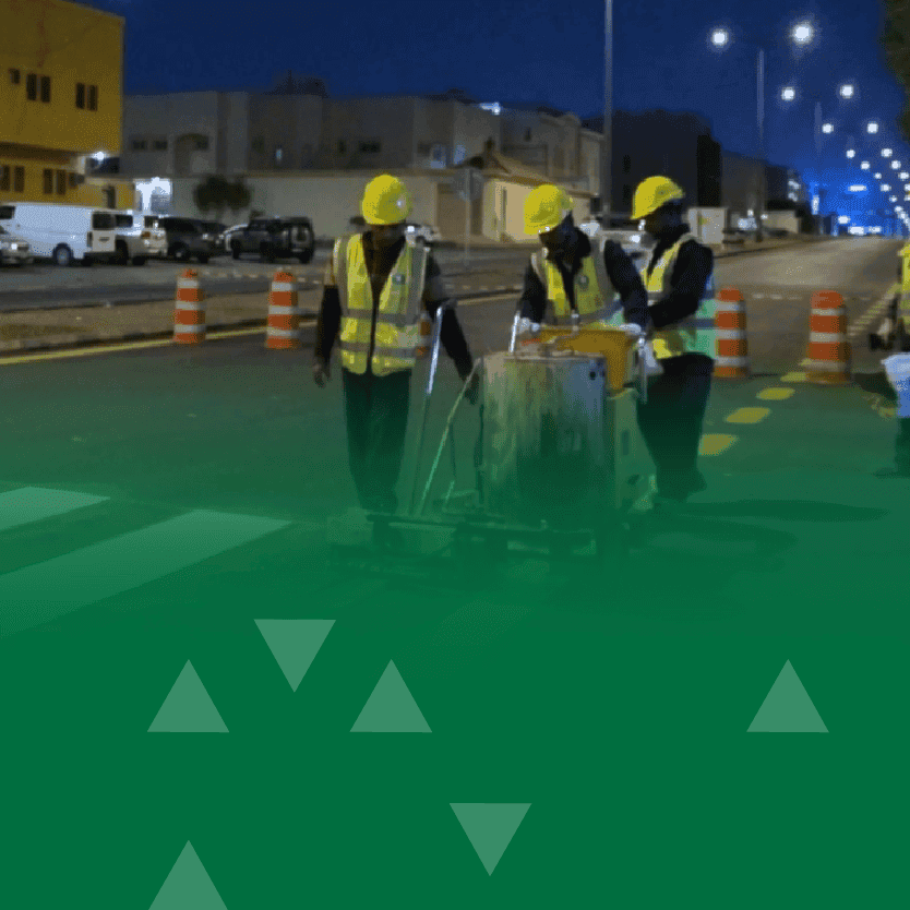 Riyadh Municipality Implements Two Million Linear Meters of Road Markings to Enhance Road Quality