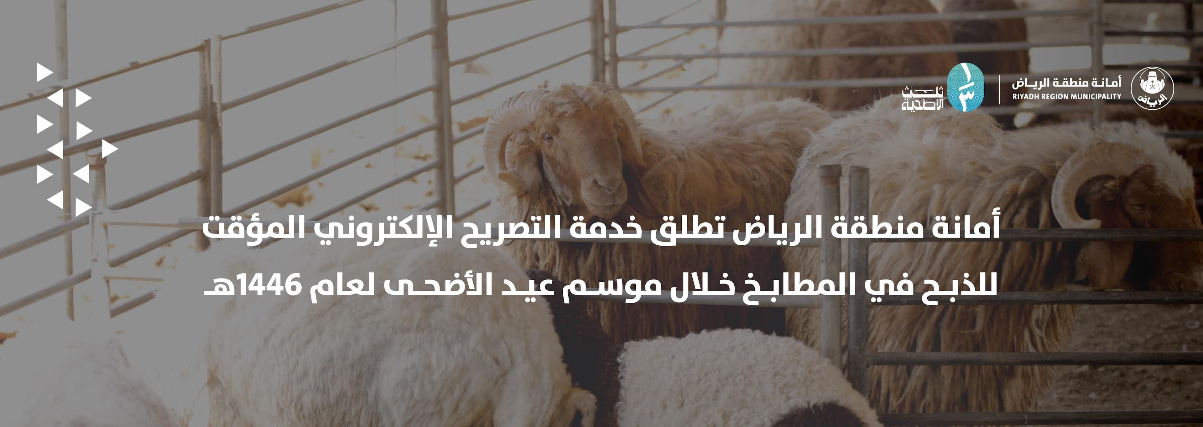 أمانة منطقة الرياض تطلق خدمة التصريح الإلكتروني المؤقت للذبح في المطابخ خلال موسم عيد الأضحى لعام 1446هـ